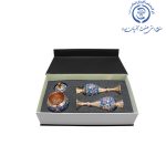 گلدان و قندان مس و پرداز