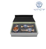 گلدان و قندان مس و پرداز