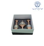 گلدان و شکلات خوری مس و خاتم - تصویر 5