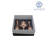 گلدان و شکلات خوری مسی - تصویر 2