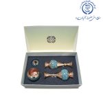 گلدان و قندان فیروزه کوب