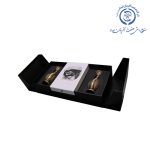 گلدان خاتم و قندان مسی - تصویر 5