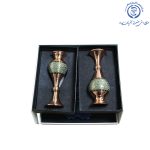 گلدان مس و خاتم و بشقاب مینا - تصویر 5