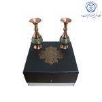 گلدان مس و خاتم و بشقاب مینا - تصویر 2
