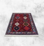 فرش دستباف طرح خشتی هندسی