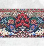 فرش دستباف طرح گلریز لچک ترنج