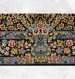 فرش دستباف طرح گلریز قاب قرآنی